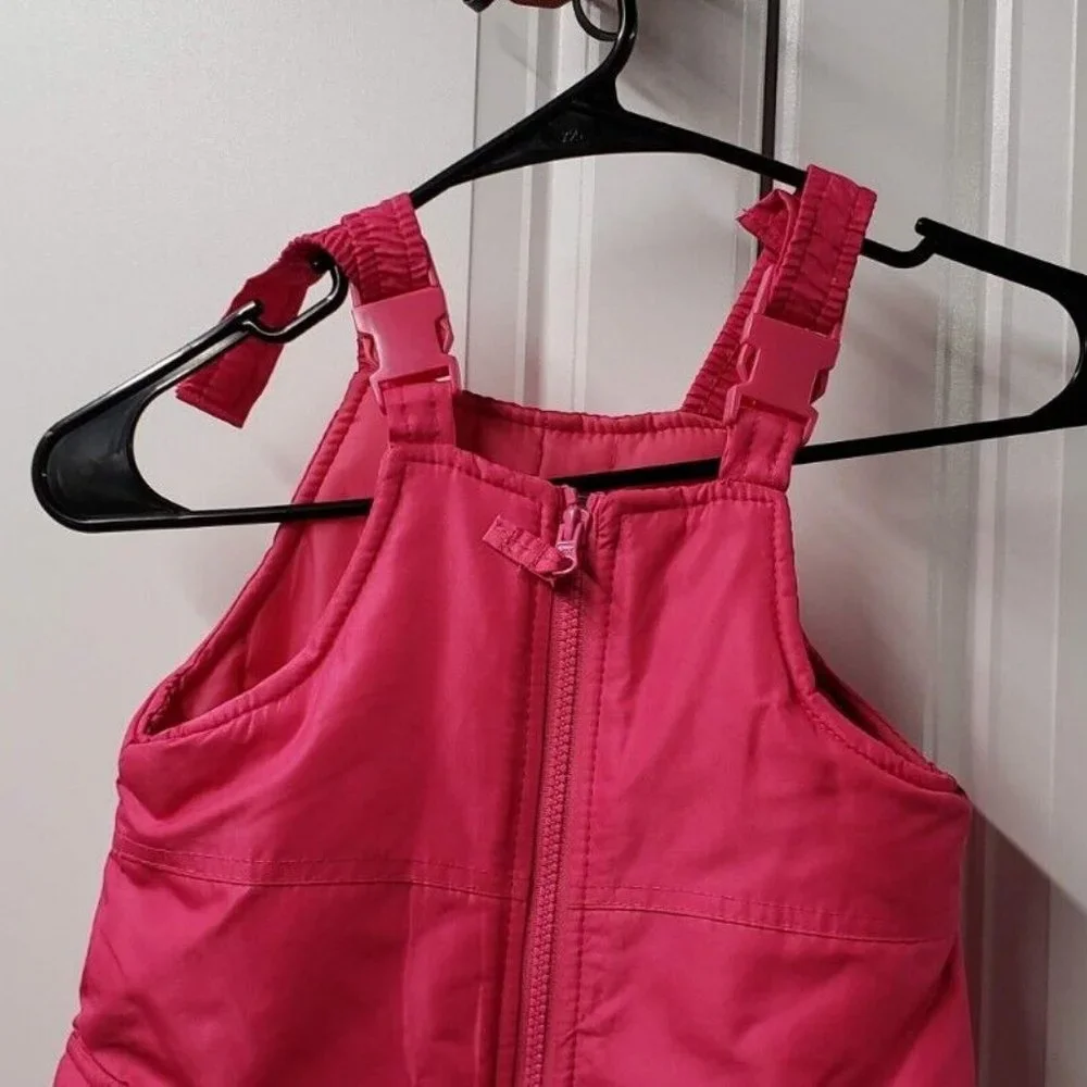 London Fog Girls Snow Overalls Bibs  Size: 3T  Pink